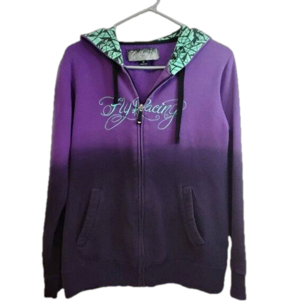 #166 Fly Racing Hoodie - Picture 2 of 3